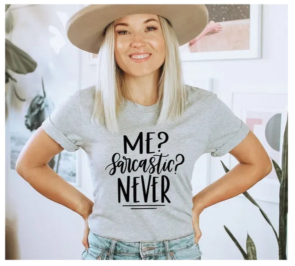 Me Sarcastic Never T-Shirt, Sarkasmus Shirt, Lustiges T-Shirt, Lustiges sarkastisches Top, Geschenk für Sie, Frauen Geschenk, Mama T-Shirt, Boho Geschenk, Geschenk für Sie