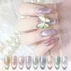 New Crystal Cat Eye Series Nail Polish Gel Ice Transparent Silver White Wide Cat Eye Smoothie Moonstone Cat Eye Gel Polish