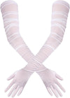 Women's Elegant Long Opera Gloves Mesh Gauze