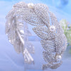 New Rhinestone Leaf Handmade Hair Band