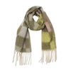 European And American Circle Yarn Tassel Plaid Scarf