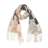 European And American Circle Yarn Tassel Plaid Scarf