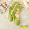 Mink Fur Socks Female Cartoon Animal Cute Warm Sleep