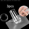 2,8 cm bedeckt Nail Art Printing French Nail Seal Tool mit Schaber