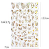 Simulation Thin Butterfly Laser Bronzing Nail Sticker