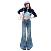 American Retro Bell-bottom Pants Spring Slim-fitting All-matching