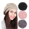 Winter Stricken Twisted Woolen Garn Alle-matching Beret Warm Casual Alle-matching