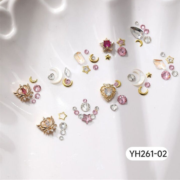 Жіноча мода Simple Love Nail Diamond Set