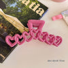 Love Heart-shaped Hairpin Female Shark Clips Hairpin Headwear