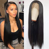 Black Long Straight Hair Chemical Fiber Headband