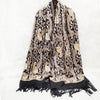 Cashmere Gold Cashew Scarf Embroidered Ethnic Style