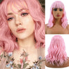 Fashion Ladies Chemical Fiber Air Liu Hai Ripple Wig Head Cover