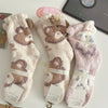 Women's Winter Thicken Thermal Sleeping Socks Coral Fleece Mid-calf Length