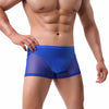 Nude Feel Comfortable Men's Stitching Thin Ice Silk Boxers