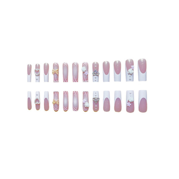 Rectangular Diamond Multi-diamond Press Fake Nails