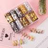 Nail Sally Net Starry Sky Paper Ins Wind Japanese Nail Art Gold Foil Fragments Sally Net Starry Sky Paper