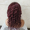 Brazilian Reality Wig Burgundy Lace Headgear 4x4 Loose Wave Lace Wig