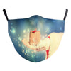 Snowflake Christmas Red Digital Printing Double-layer Dust Mask