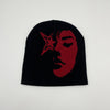 European And American Jacquard Portrait Series Brimless Knitted Hat