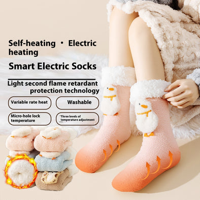 Winter Warm Feet Electric Warm-keeping And Cold-proof Socks