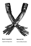 Sexy Gloves Black Leather Bar Performance Pole Dance Auxiliary Tools Dark High Elasticity Sleeve Cover