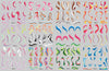 Abstract Ribbon Line Watermark Nail Sticker Decoration