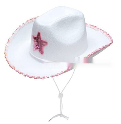 Surrounding Border Five-pointed Star Cowboy Hat Female