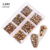 Nail Art Flat Rhinestone Set Mixed Color Rhinestones