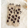 Coral Fleece Socks Women's Mid-calf Three-dimensional Cartoon Room Socks