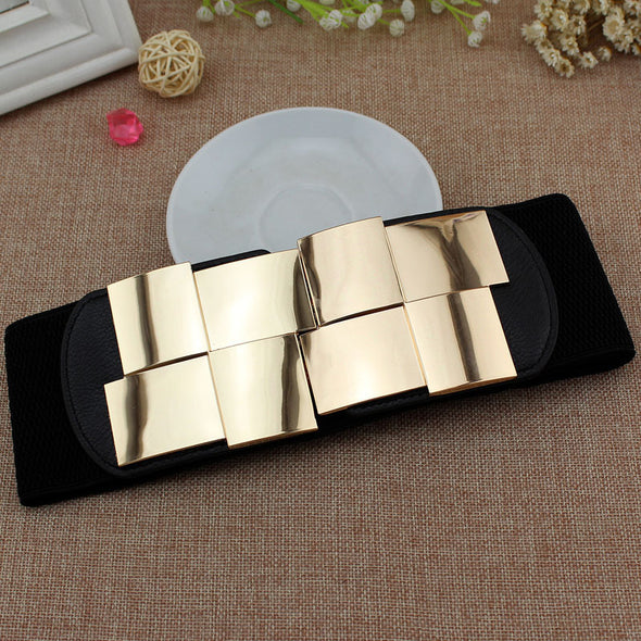 Metal Buckle Accessories Waist Seal Female Elastic Waistband