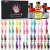 60 Colors Nail Art Functional Adhesive Set Removable