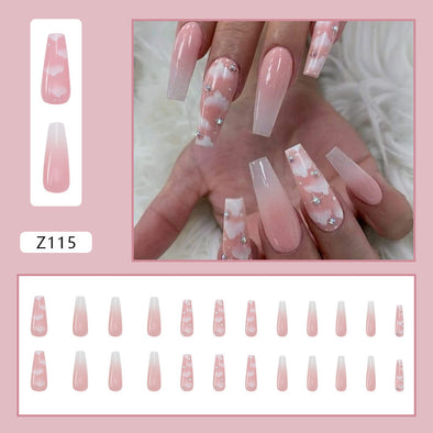 Women's Detachable Long Ballerina Nail Stickers