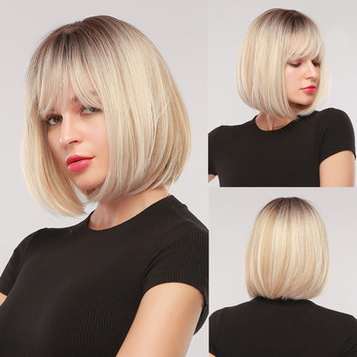 High Temperature Silk Material Ladies Wig BOB Head