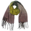 European And American Ladies Shawl Gradient Color Tassel Scarf