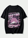 Car And Letter Graphic T-shirt