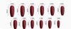 Z-05 Red Gray Ice Crystal Long T False Nails