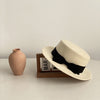 Bow Japanese Style British Style Western Style French Retro Flat-brimmed Cap