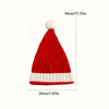 New Knitted Christmas Hat With Fur Ball Holiday Party Decoration Warm Hat Winter