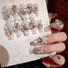 Strass Maniküre Wear Nail Pure Desire Wind Nagel Patch Wear Nail Diamant Nagel Aufkleber