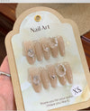 Autumn And Winter White Detachable Nail Tip Wear Armor