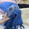 Pure Color Thickened Garland Scarf Soft Glutinous Thickened