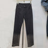 Gradient Slim Skinny Pants Slimming Heavy Industry High Temperature Rhinestone Jeans