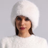 Fur Ball Woolen Cap Autumn And Winter Imitation Fur Thickened Hat