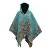 European And American Knitted Cape And Shawl Outer Wear Split Woven Cloak