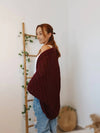 Women's Loose Sweater Coat With Shawl