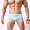 Nude Feel Comfortable Men's Stitching Thin Ice Silk Boxers