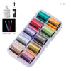 Nail Art Transfer Foils Set Of 12