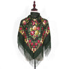 Ethnic Style Tassel Flowers Printed Scarf Embroidered Shawl