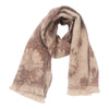 Autumn And Winter Men's And Women's Jacquard Short Beard Flower Scarf