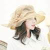 Women's Sun Hat Mesh Bowler Hat Organza Summer Sunshade